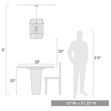 Seabrooke 1-Light Pendant Outdoor With Summer Sands Shade and Clear Glass Shade
