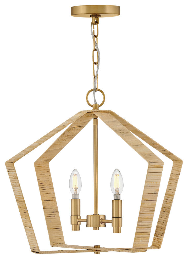 Lark Sammi Large Pendant, Lacquered Brass