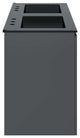 Bryn 48" Wall-Mount Double Sink Bathroom Vanity, Gray Black