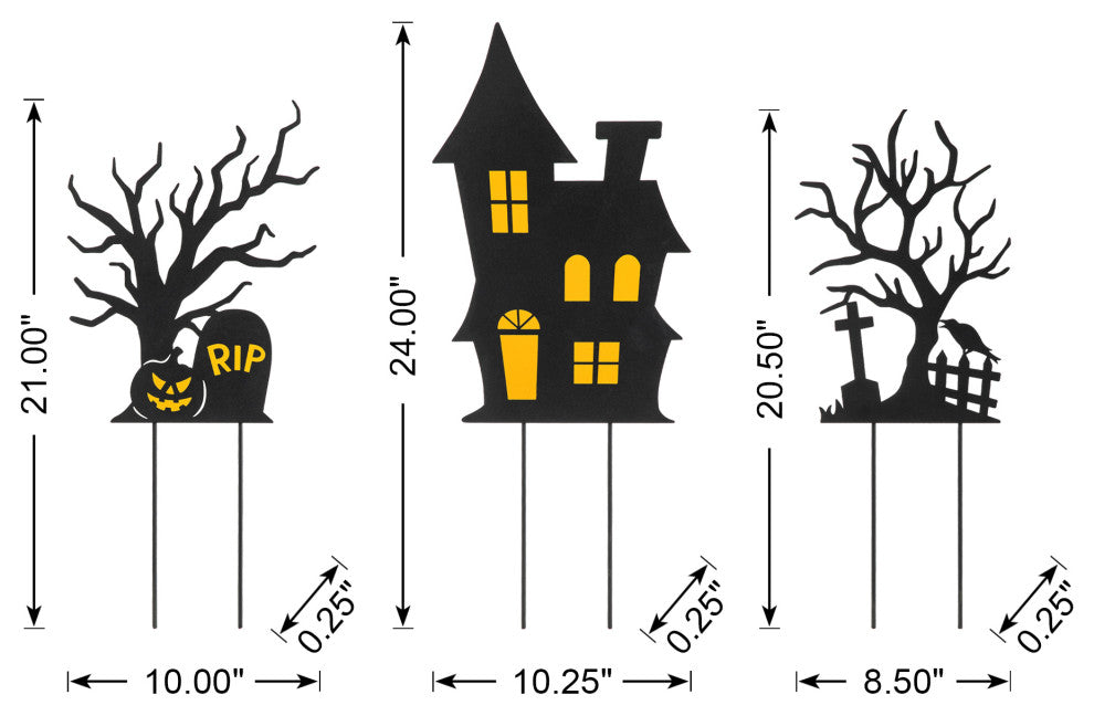 24"H Halloween Metal Yard Stake