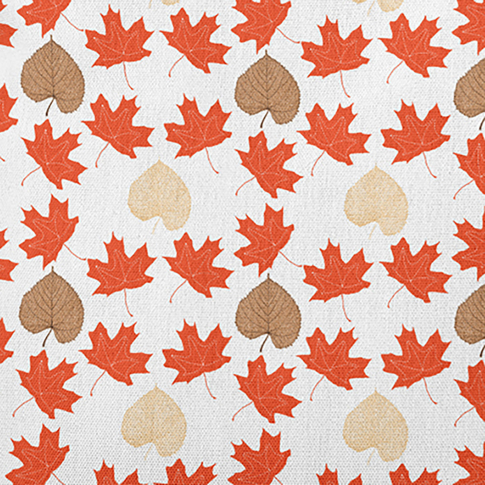 Lots of Leaves Accent Pillow, Harvest Orange, 14"x20"