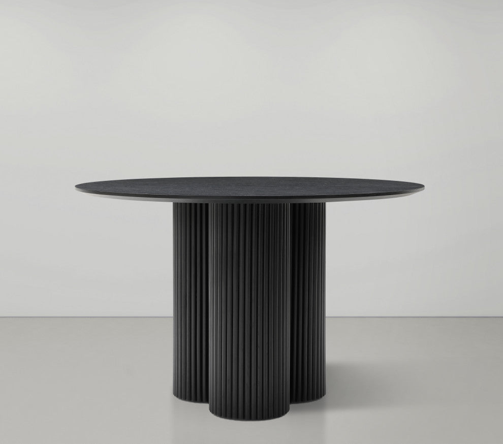 Simba Dining Table, Black, 48" Wide