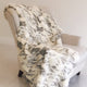 Plutus Ivory Rabbit Faux Fur Handmade Luxury Throw