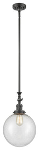 X-Large Beacon 1-Light Mini Pendant, Oil Rubbed Bronze, Seedy