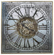 Silver And Gold Antique Style Square Wall Clock