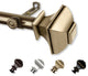 Vicky 13/16" Diameter Curtain Rod, Antique Brass, 18-28"