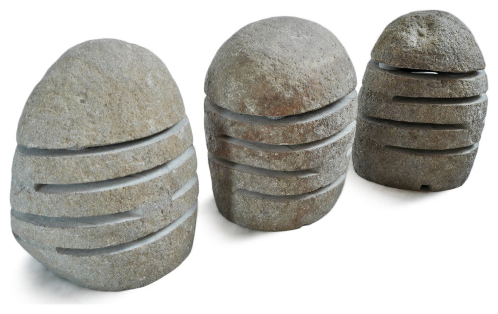 River Rock Garden Lantern, Small