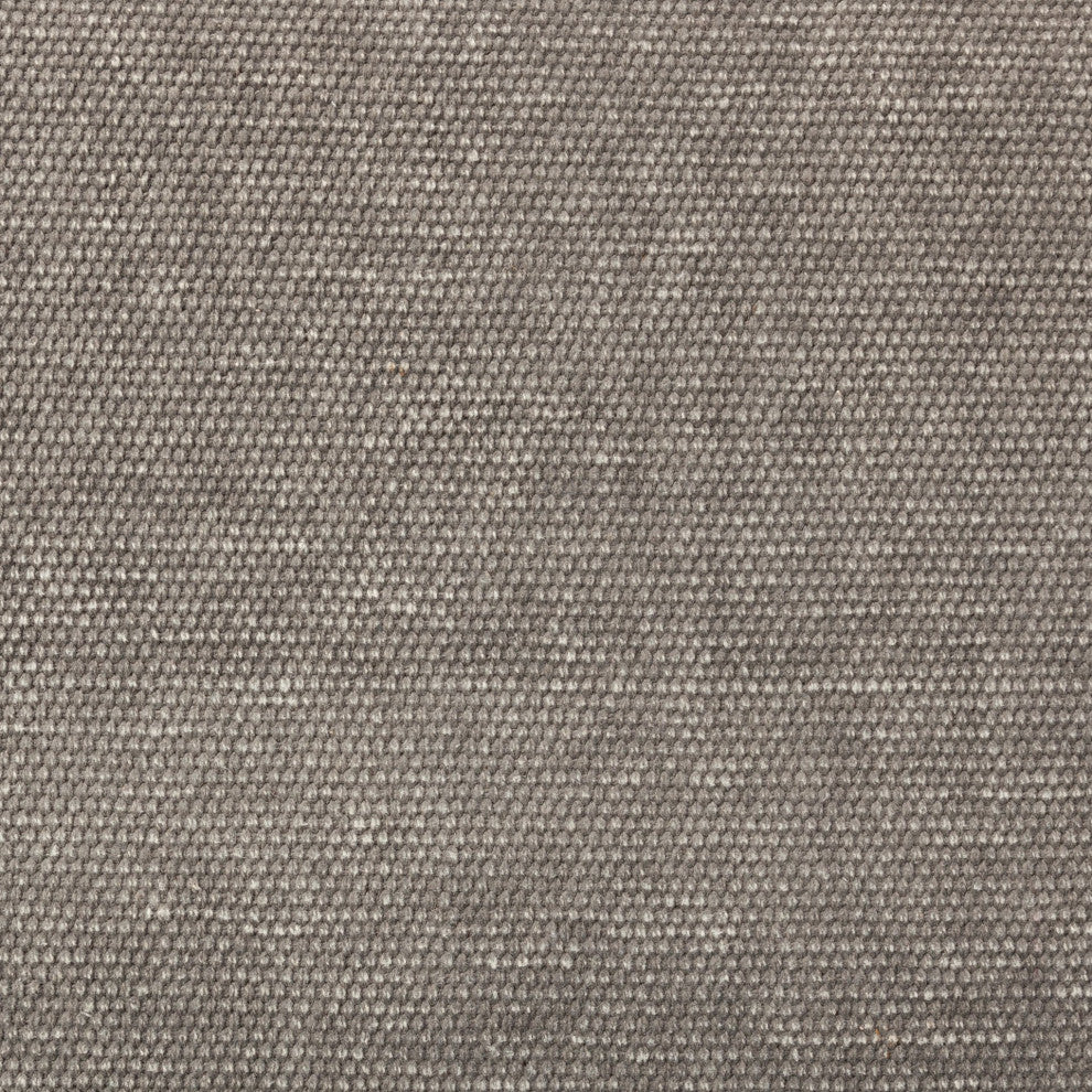 Alhambra Gray Upholstered Seat With Black Solid Wood Legs Accent Bench