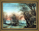 Denis Van Alsloot Winter Landscape Framed Premium Canvas Print, 24"x18'