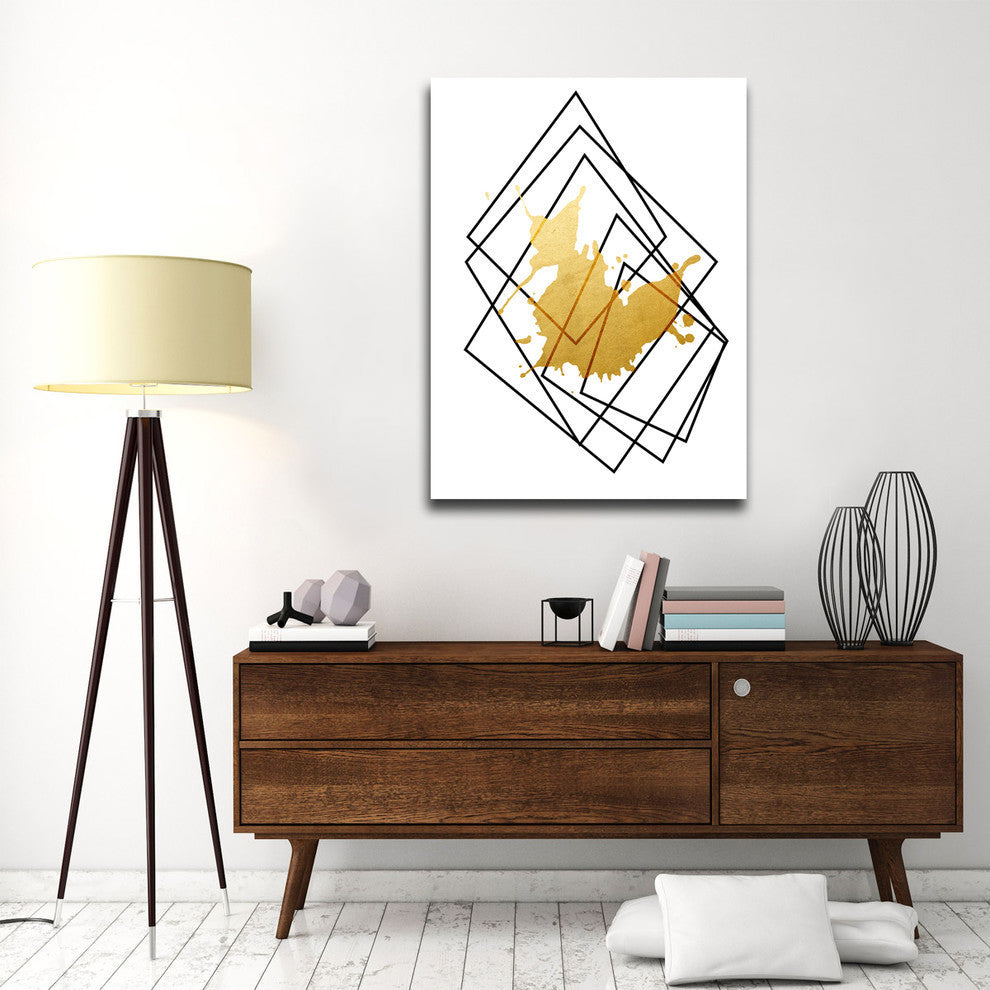 Wall Decor 'Gilt Mod I-B' in ArtPlexi, 20"x16"