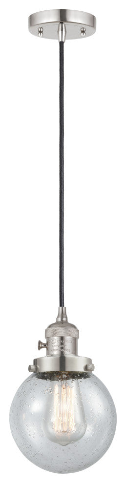 INNOVATIONS 201CSW-PN-G204-6-LED 1-Light Mini Pendant Polished Nickel