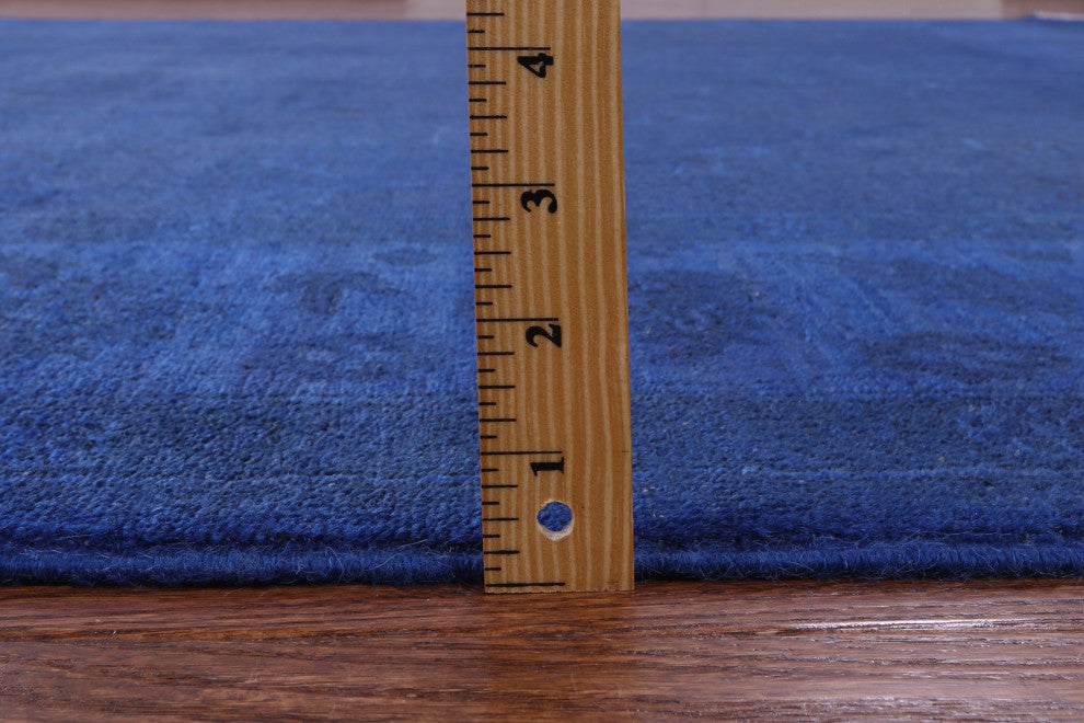 8' 1" X 9' 7" Handmade Full Pile Overdyed Wool Rug - Q12711
