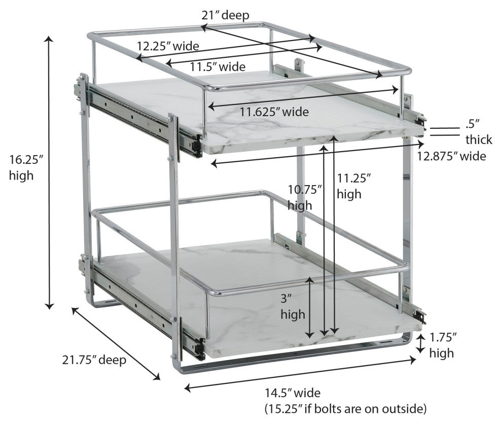 Sliding Cabinet Organizer
