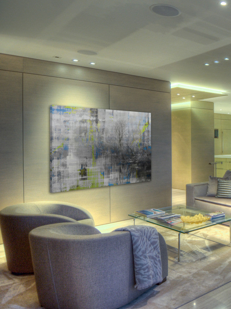 "Misty Lake" Fine Art Canvas Print, 36"x24"