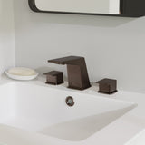CarrÃ© 8" Widespread 2-Handle Bathroom Faucet, Oil Rubbed Bronze