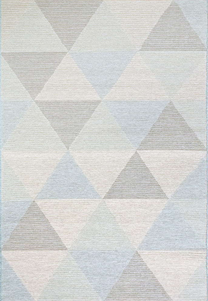 Newport Blue And Ivory Area Rug, 2'2"X7'7"
