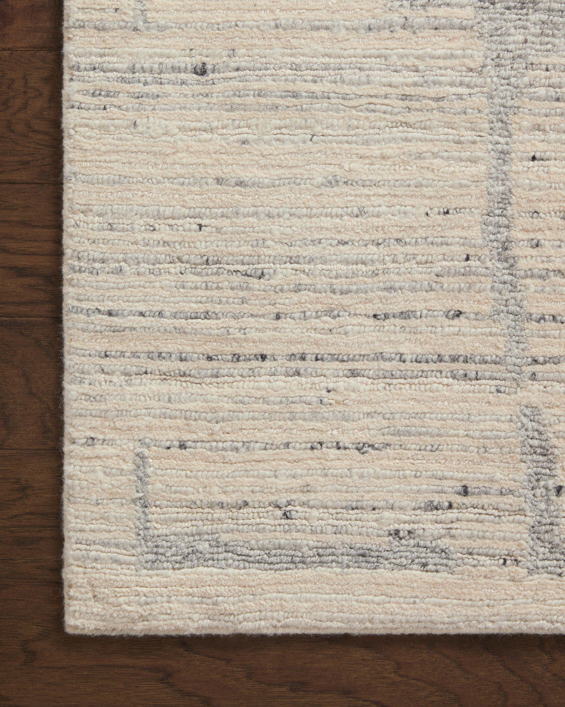 Loloi Raquel Natural / Slate 7'-9" x 9'-9" Area Rug