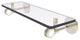 Clearview 16" Glass Shelf with Dotted Accents, Polished Nickel