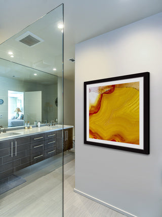 "Lemon Agate" Framed Art Print