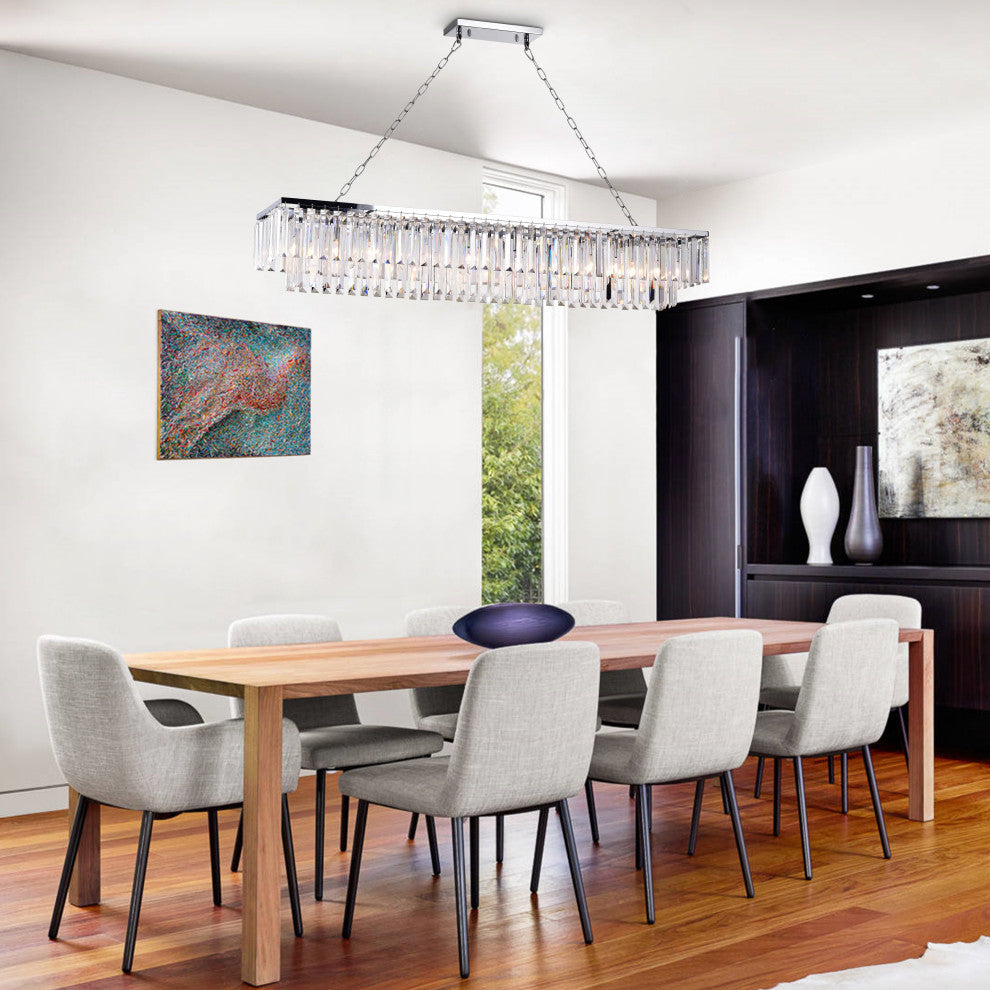 Kratos 8-Light Crystal Chandelier