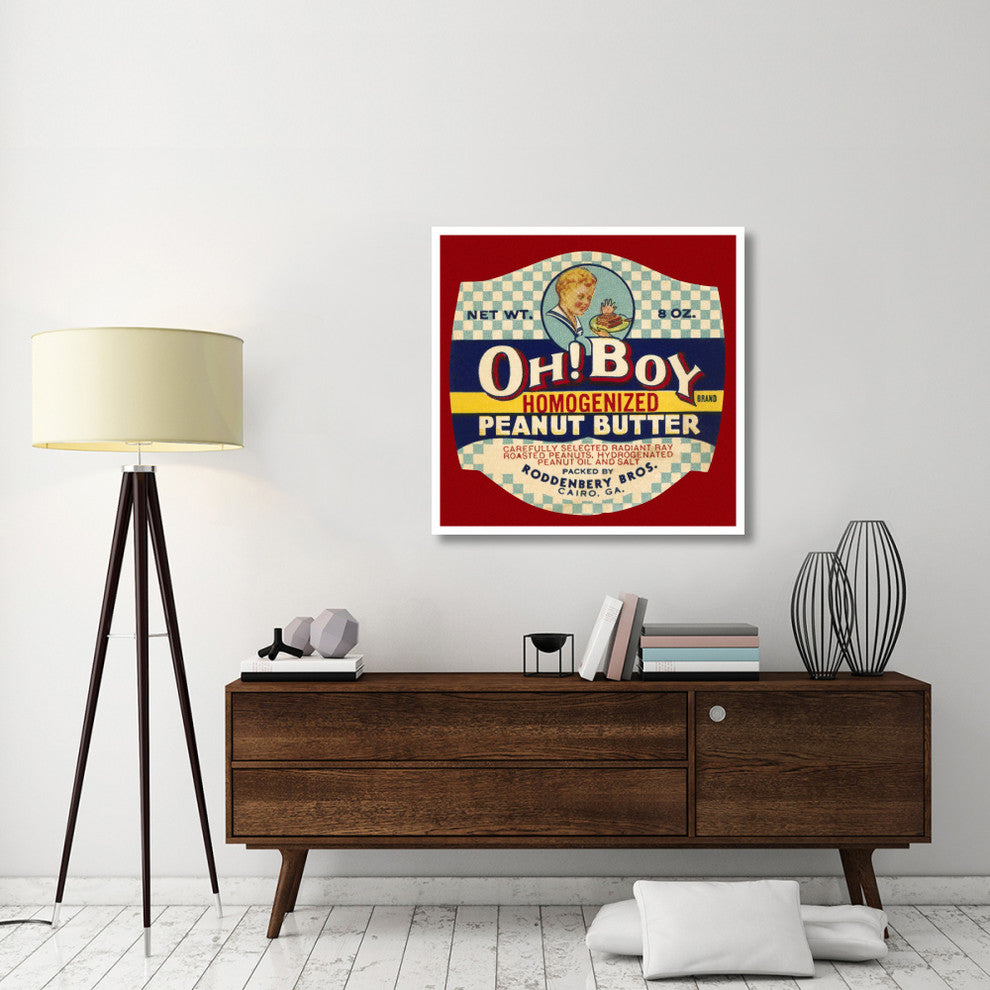 "Oh! Boy Homogenized Peanut Butter" Digital Paper Print by Retrolabel, 38"x37"