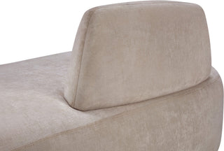 Argyle Upholstered Chaise/Loveseat, Beige, Chenille Fabric