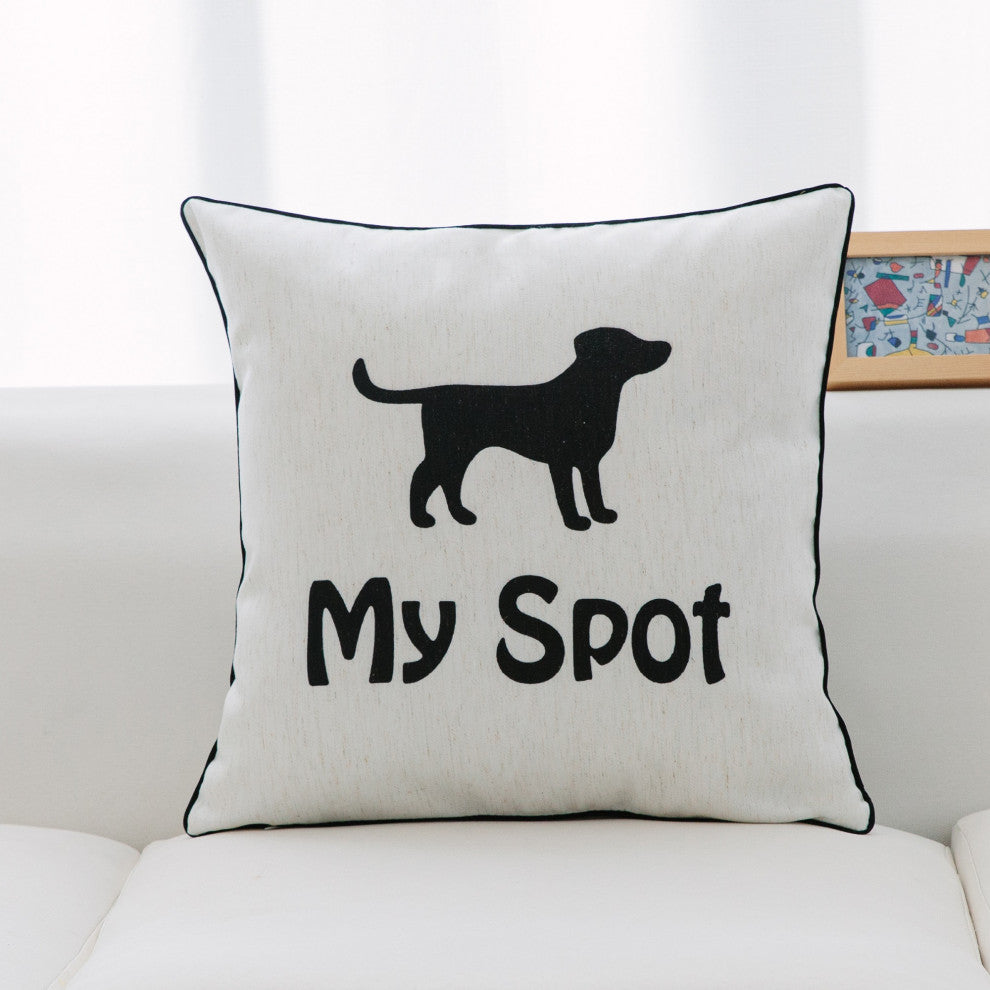 Home and Dog Throw Pillow, Set of 2, My Spot