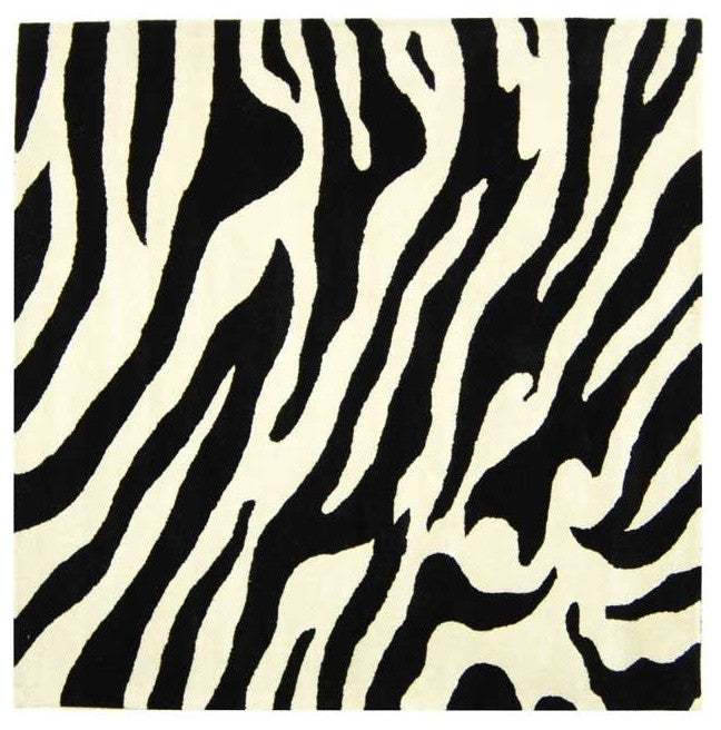 Safavieh Soho soh717a Rug, White/Black, 6'0"x6'0" Square