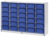 Rainbow Accents 30 Tub Mobile Storage - without Tubs - Blue