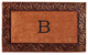 Prestige Bronze Monogram Doormat 18"x30", Letter B