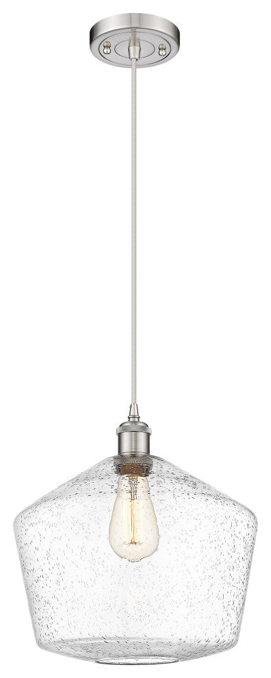 Innovations 516-1P-SN-G654-12-LED 1-Light Mini Pendant, Brushed Satin Nickel