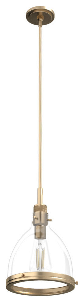 Hunter 10" Van Nuys Alturas Gold 1-Light Pendant Ceiling Light Fixture