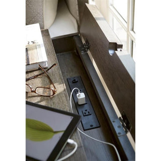 Universal Furniture Playlist 3 Drawer Nightstand in Brown Eyed Girl