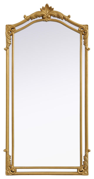 Home Living 33.5x66 Traditional Mirror, Gold Leaf