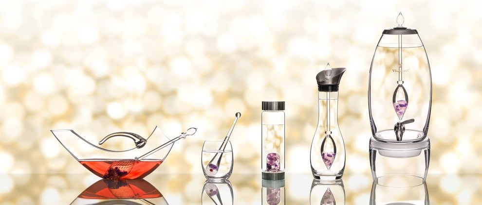 Water Dispenser, VitaJuwel Grande, Drinking Glass 6pc Set, Golden Moments