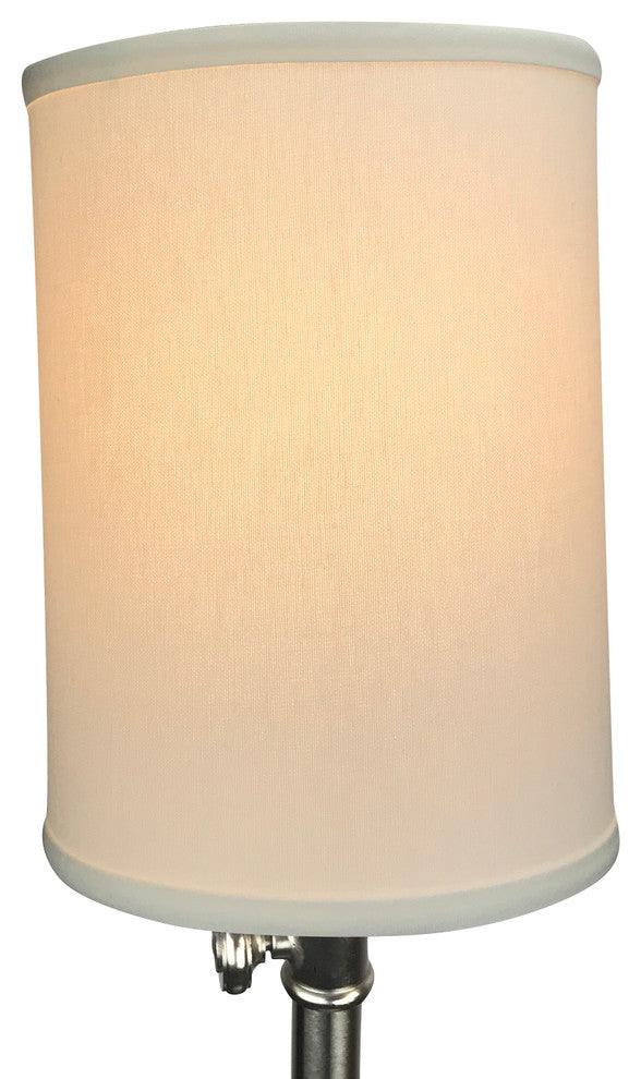 Fenchel Shades, 8"x8"x11" Spider Attachment Drum Lamp Shade, Linen