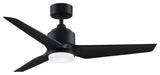 Fanimation TriAire Custom Ceiling Fan with LED Light, Black, 48"