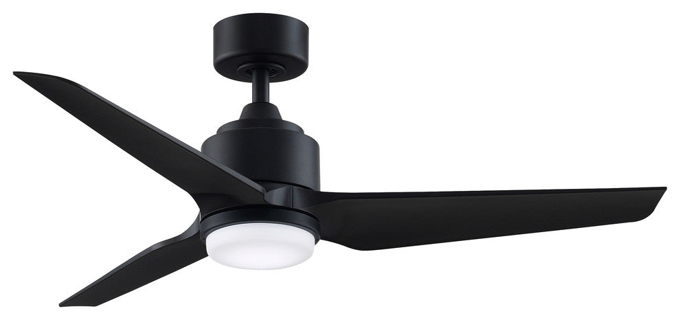 Fanimation TriAire Custom Ceiling Fan with LED Light, Black, 48"