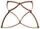 Classic Sienna 'Princess Diamond Butterfly' - 8' X 8' X 11" Garden - 1" Profile
