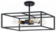 Matteo Lighting CANDID Series Transitional Flush Mount, Black Finish