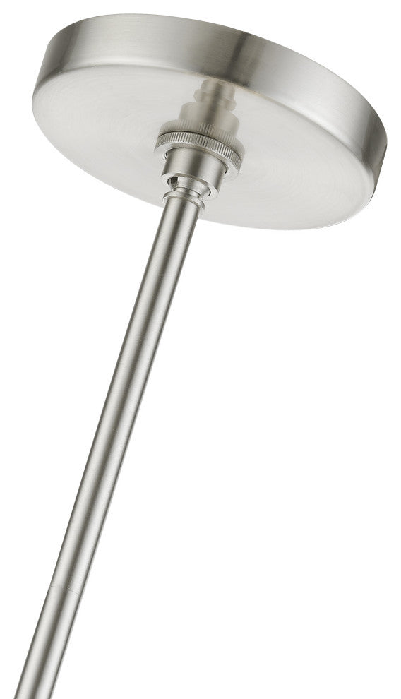 Uptown 8 Light Brushed Nickel Pendant Chandelier