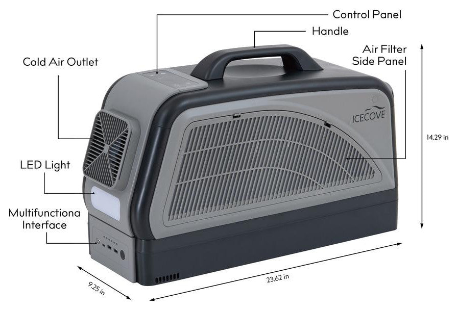 Sunjoy Portable Air Conditioner, Indoor/Outdoor AC Unit 2500 BTU
