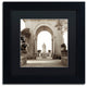 Alan Blaustein 'Giardini Italiano V' Art, Black Frame, Black Mat, 11x11