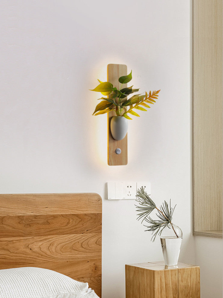 Torrelavega | Modern Artificial Plant Wall Lamp, A