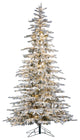 9' Flocked Pre-Lit Mounta" Pine