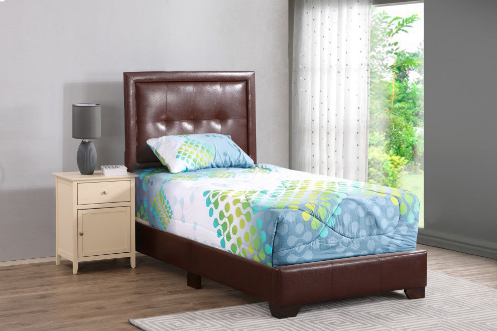 Bed, Brown, Full, Twin