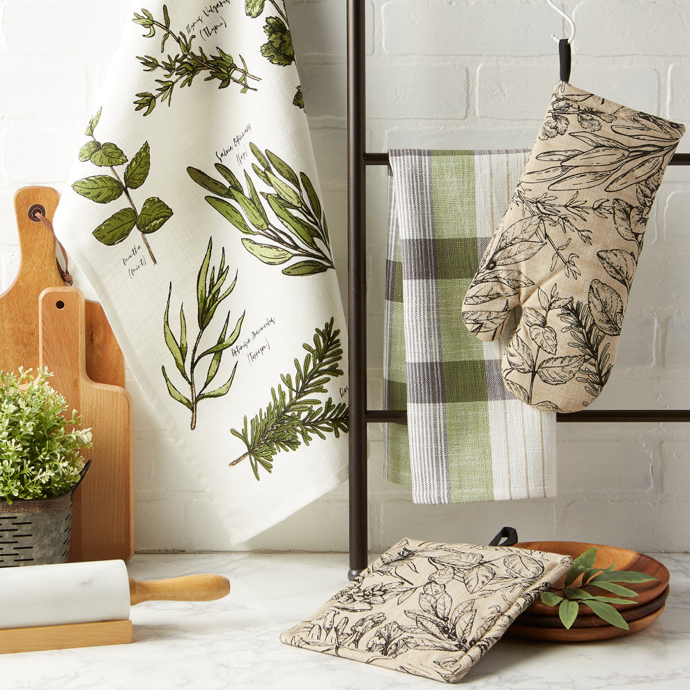 Fresh Herbs Kitchen Set of 4