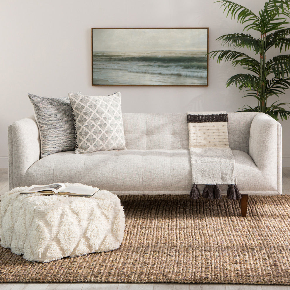 Jaipur Living Achelle Natural Solid Taupe Area Rug, 5'x8'