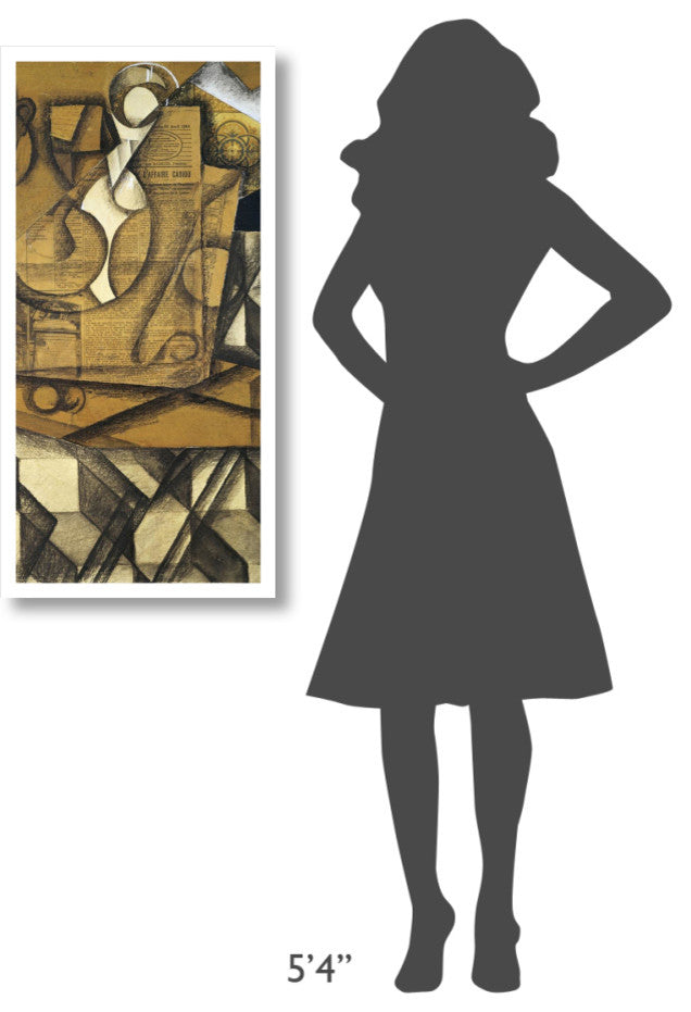 "Teacups (center)" Digital Paper Print by Juan Gris, 19"x38"