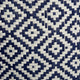 DII Paper Bin Geo Diamond Nautical Blue Rectangle Medium 15x10x12"